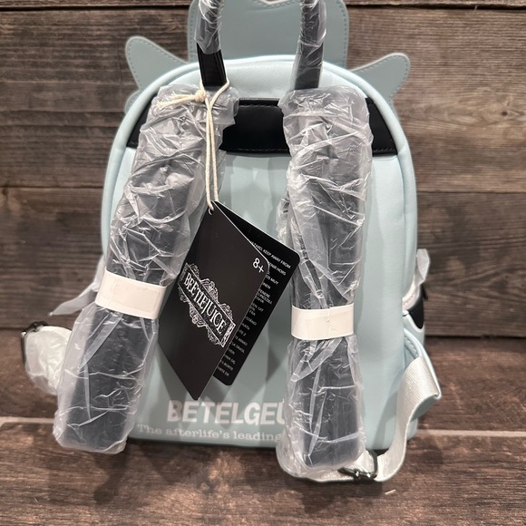 Loungefly Beetlejuice Kids Backpack - Gray, Green, Red - Picture 2 of 2